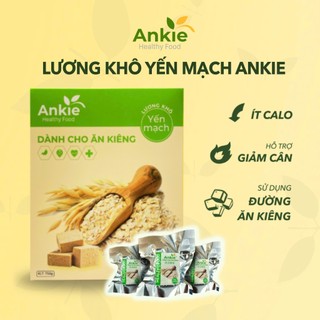  Lương khô ăn kiêng ANKIE HEALTHY FOOD vị yến mạch - Hộp 750gr  khoảng 54 viên nhỏ  
