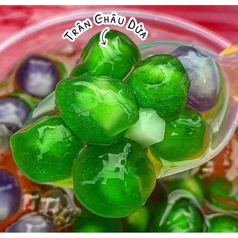 TRÂN CHÂU DỪA LÁ DỨA 1KG BẢO QUẢN NGĂN ĐÁ