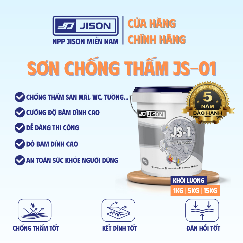 SƠN CHỐNG THẤM JS01 - 15KG