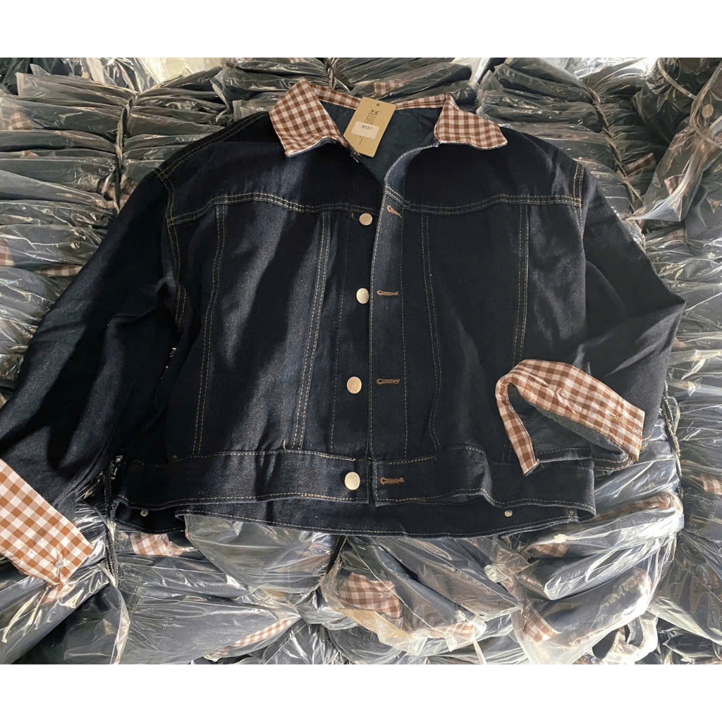 Áo khoác jeans bò demin nữ dáng lửng croptop dùng đi biển đi chơi chống nắng cho nữ 168Fashion | BigBuy360 - bigbuy360.vn