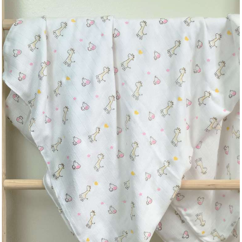 Khăn tắm sợi tre cao cấp siêu mềm mại thấm hút kháng khuẩn 2 lớp, 4 lớp cho Trẻ Sơ Sinh 80x80cm