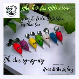nhái hơi f35 3,5cm chì đúc 6g-8g-10g (mua 2 tặng 1)(mua 1 tặng body)