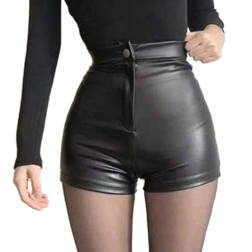 quần short da dancer cạp cao trơn đơn giản tôn dáng dành cho nữ big size smlxl