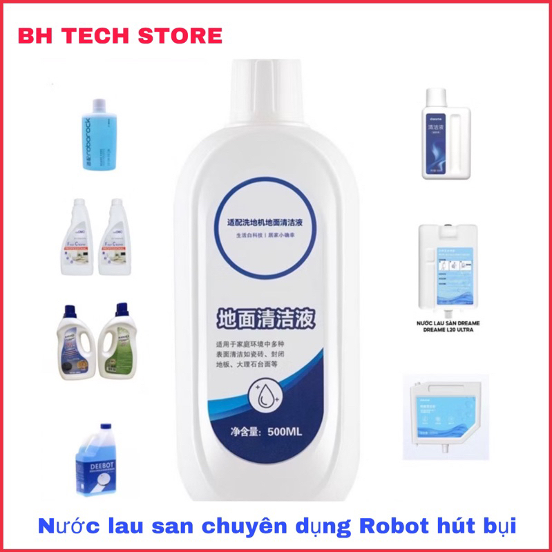 ( Hàng chính hãng ) Thế giới nước lau sàn chuyên dụng dành cho Robot hút bụi : Dreame ,Ecovacs,Robor