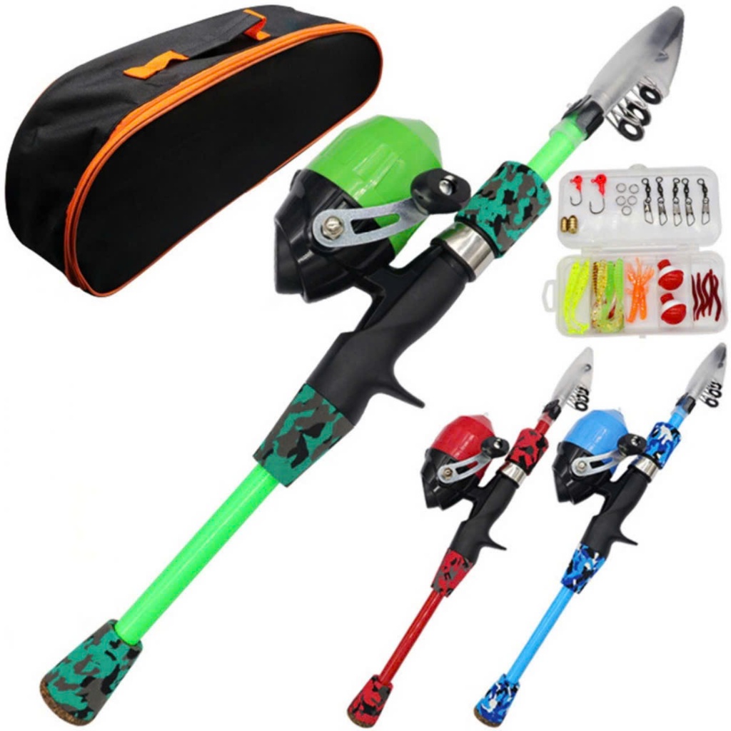 Bộ combo câu lure máy đứng, ngang giá rẻ bao gồm cần, máy, mồi và túi đựng nhỏ gọn, tiện lợi