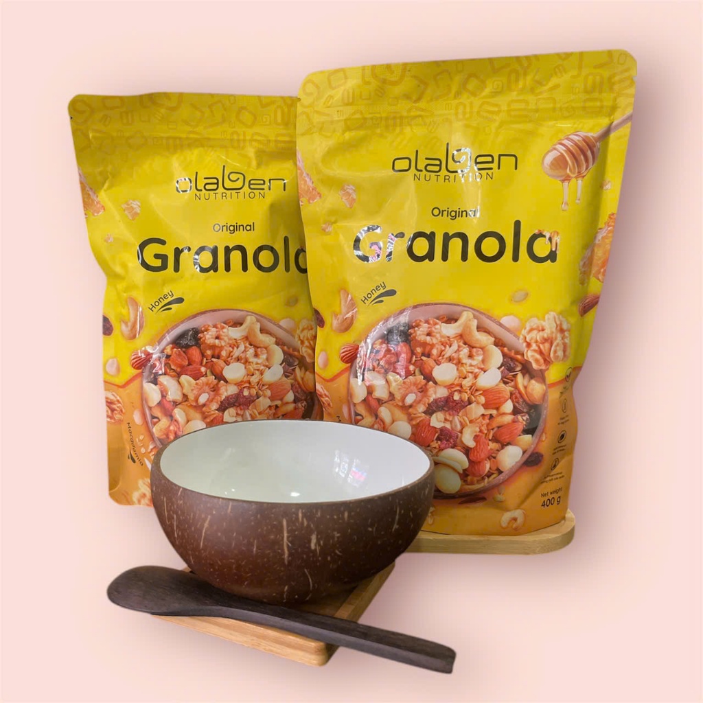 [KÈM COMBO GÁO DỪA] - 02 Olaben Nutrition ngũ cốc dinh dưỡng giảm cân Granola
