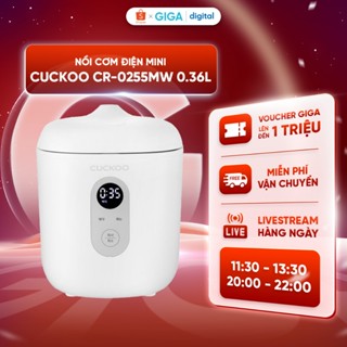 Nồi cơm điện mini Cuckoo CR-0255MW 0.36L dành cho 2 người ăn