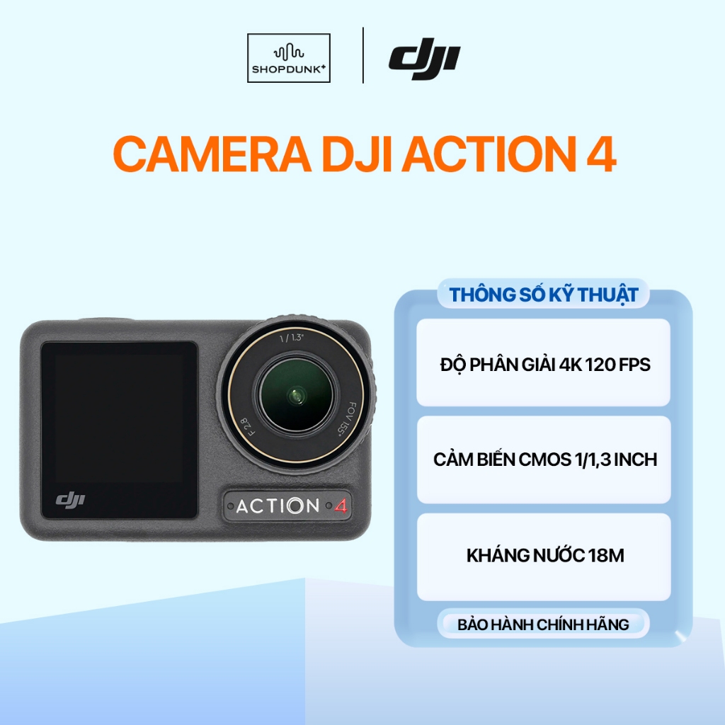 Camera Hành Trình DJI Osmo Action 4 Chính Hãng Bảo Hành 1 Năm