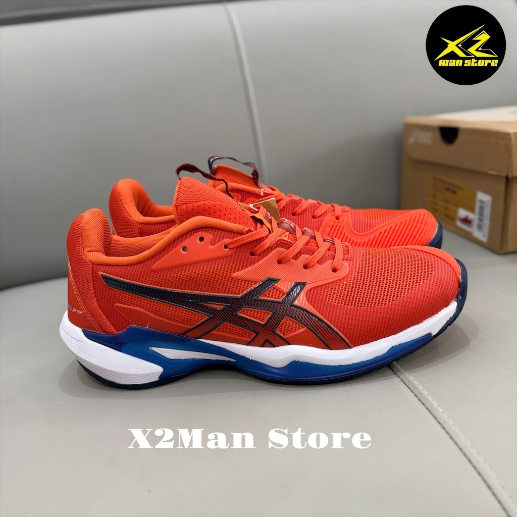[X2Man] Giày Thể Thao Sneaker Tennis Pickleball Asic Speed FF3 Đỏ Cam