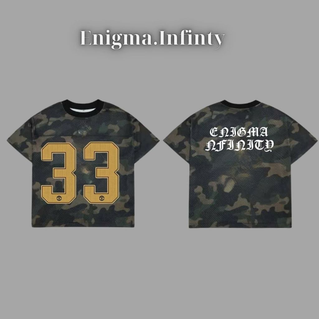Áo Jersy Camo Rằn Ri ENIGMA Nam Nữ Unisex Form Rộng ,Áo Lưới Camo Streetwear Hot Trend