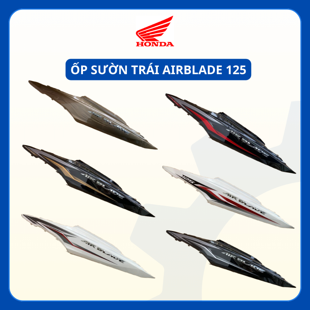 Bộ Ốp Sườn Trái AIRBLADE 125 - HONDA Chính Hãng (83650 K27..)