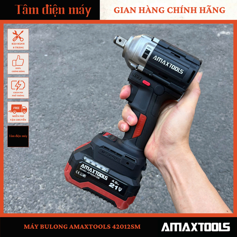[Chính Hãng] Máy siết bulong Amaxtools ABL42012SM