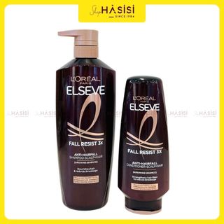  Dầu Gội Xả NGĂN GÃY RỤNG LOREAL - Elseve Fall Resist 3X Shampoo 