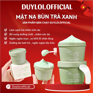  Mặt nạ bùn trà xanh Làm trắng sáng dưỡng ẩm Hydrating Giảm mụn đầu đen Làm sạch lỗ chân lông Kiểm soát dầu 