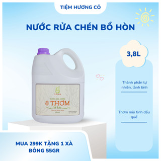  Nước Rửa Chén Bồ Hòn Can 3L8 hữu cơ an toàn lành tính - HTX SINH DƯỢC 