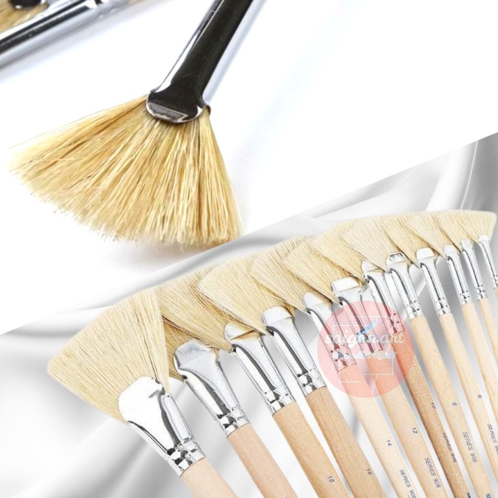 Cọ Vờn, Cọ Xòe, Cọ Quạt Lông Nhân Tạo Mềm, Lông Lợn Series 908, Matisse, Artpower