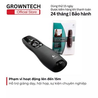 Bút trình chiếu Logitech, R500 có logo siêu nhạy, tia sáng đỏ tặng kèm pin G01