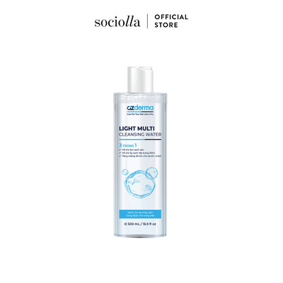Nước Tẩy Trang Dịu Nhẹ Dành Cho Da Dầu Mụn Nhạy Cảm Azderma Light Multi Cleansing Water