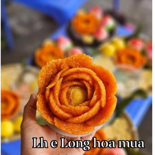 Khuôn silicon hoa hồng trà đại khuôn hoa hồng đại 4d khuôn thạch khuôn xôi