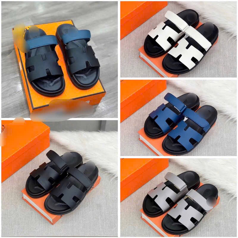 HÀNG LOẠI 1.  Dép quai chữ H bản quai dán có sẵn 3 màu dễ phối đồ - Dép lê nam có hộp đi kèm