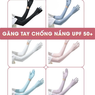 Găng Tay Chống Nắng Dài Tay, Chất Vải Lụa Lạnh Thoáng Mát Bảo Vệ Cánh Tay Đi Xe Cho Nữ