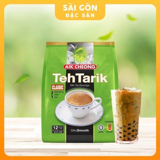 Trà Sữa Tự Pha Malaysia Teh Tarik Trà Sữa Gói Vị Truyền Thống Hòa Tan 12 Gói x 40g 