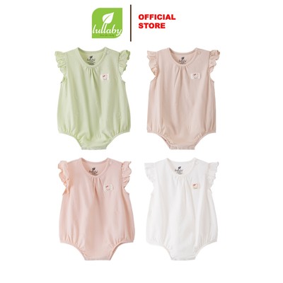 LULLABY - NH433N - Body bé gái cộc tay Single Jacquard