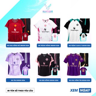  Quần áo bóng đá CLB MU Design 25 26. Chất liệu mè thoi thấm hút mồ hôi khô thoáng nhanh 