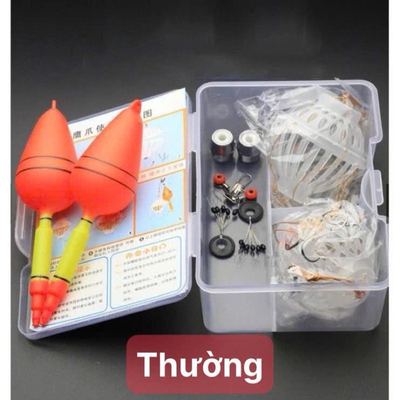 Bom Mè 2 Bộ 1 Hộp- Bom Phụ Kiện Câu Lăng Xê Cá Mè