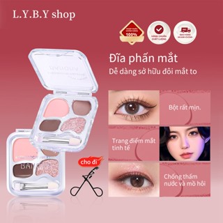  Bảng Mắt Mini 4 Màu - Nhỏ Gọn Trong Ví Makeup Mọi Lúc Mọi Nơi  Palette Mắt 4 Ô - Đủ 4 Tông Từ Nhạt Đến Đậm 
