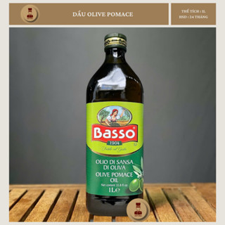  Chai 1L - Dầu Oliu POMACE nhập khẩu Ý Nguyên Chất Extra Basso 