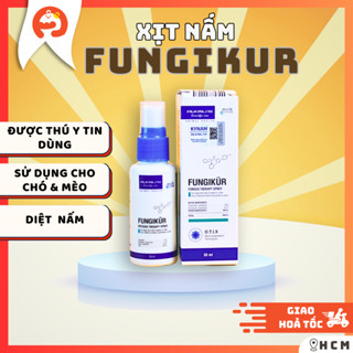 Chai Xịt Hỗ Trợ Cải Thiện Nấm Da Cho Chó Mèo, An Toàn Và Hiệu Quả Fungikur Lọ 50ml-Chính Hãng Alkin