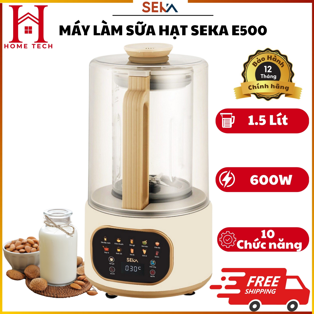 Máy Làm Sữa Hạt Đa Năng SEKA E400, E500, E300 Công Suất Lớn, Dễ Sử Dụng, An Toàn, Tiện Lợi
