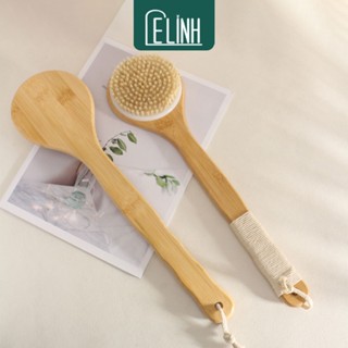   LOẠI XỊN  Cây Chà Lưng - Thân Tre - Lông Lợn Rừng - Bàn Chải Tắm Khô Sạch Sâu Massage 