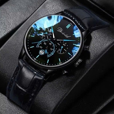 Đồng hồ nam chính hãng DIZIZID dây thép lụa đen - Chạy lịch ngày - Chạy full kim - mẫu NEWDESIGN DIZ79