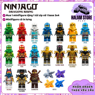 Đồ chơi lắp ráp minifigures Ninjago Dragons Rising 1 - Mô hình lắp ghép 17 nhân vật ninja LELE