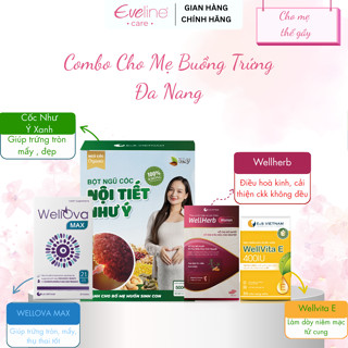 Combo Cho Mẹ Buồng Trứng Đa Nang | Điều Hoà Nội Tiết, Giúp Trứng Phát Triển Tròn, Đẹp