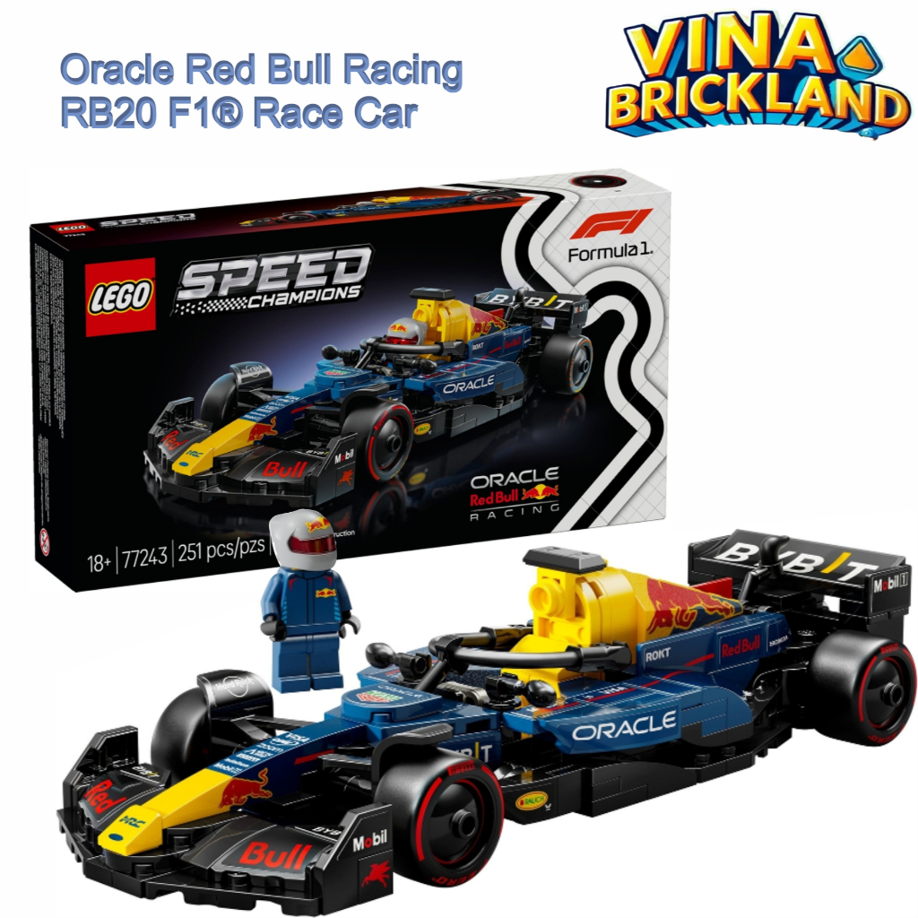 Sets Lego 77243 Oracle Red Bull Racing RB20 - Lego Speed SPEED CHAMPIONS