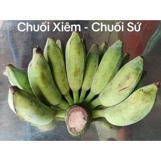 Giao Hỏa Tốc HCM- Chuối Xiêm - Chuối Sứ 1 nải trái to tròn chín ngọt