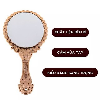 Gương Hoàng Cung cầm tay,gương soi mi,soi mặt trang điểm