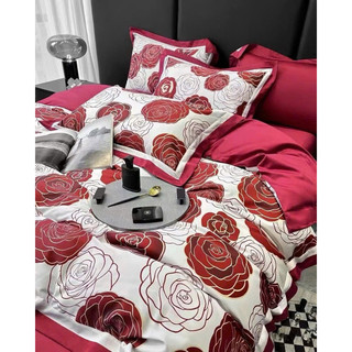 Set Chăn Ga Gối Lụa Tencel Hoa Freemondle (Set 4 món)