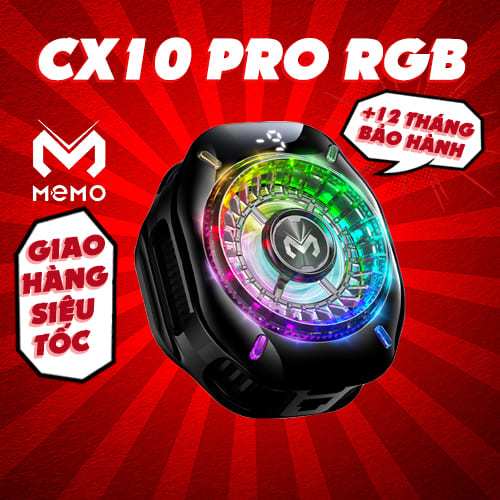 Sò lạnh gaming CX10 nâng cấp 3 phiên bản làm lạnh sâu điều chỉnh chế độ đèn led giảm nhiệt độ tăng f