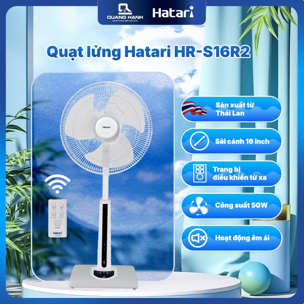 Quạt lửng Hatari Thái Lan HT-S16R2 sản xuất tại Thái Lan