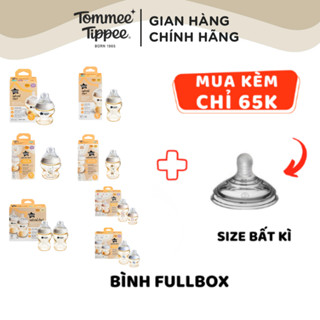Bình Sữa PPSU Ty Siêu Mềm Tự Nhiên Tommee Tippee 150ml, 260ml, Set Đôi, Nhiều Size, Được Mua Kèm Thêm 01 Núm Ty Bất Kì
