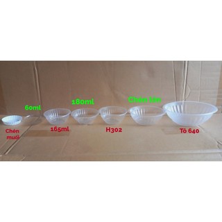 10 CÁI CHÉN DÙNG 1 LẦN 180 - 220 - 300ml