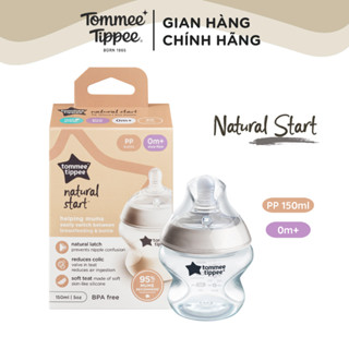 Bình Sữa Ty Siêu Mềm Tự Nhiên Tommee Tippee Natural Start 150ml, Núm Ty Của Bình 0-3 Tháng