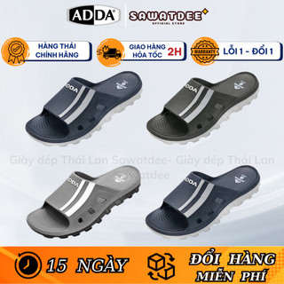  Dép Nam Quai Ngang Đúc Thái Lan ADDA 5TD12 Nguyên Khối Cao Su Non Siêu Nhẹ Chống Thấm Nước 