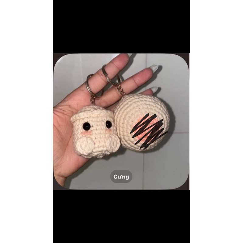 Shna.Crochet | Móc khoá len kỳ lạ dzu và ciuciu