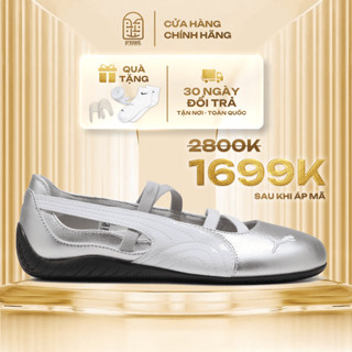 Giày Puma Speedcat Ballet 'Metallic Silver' chính hãng, Puma Búp Bê Bạc real fullbox Present Original Sneaker