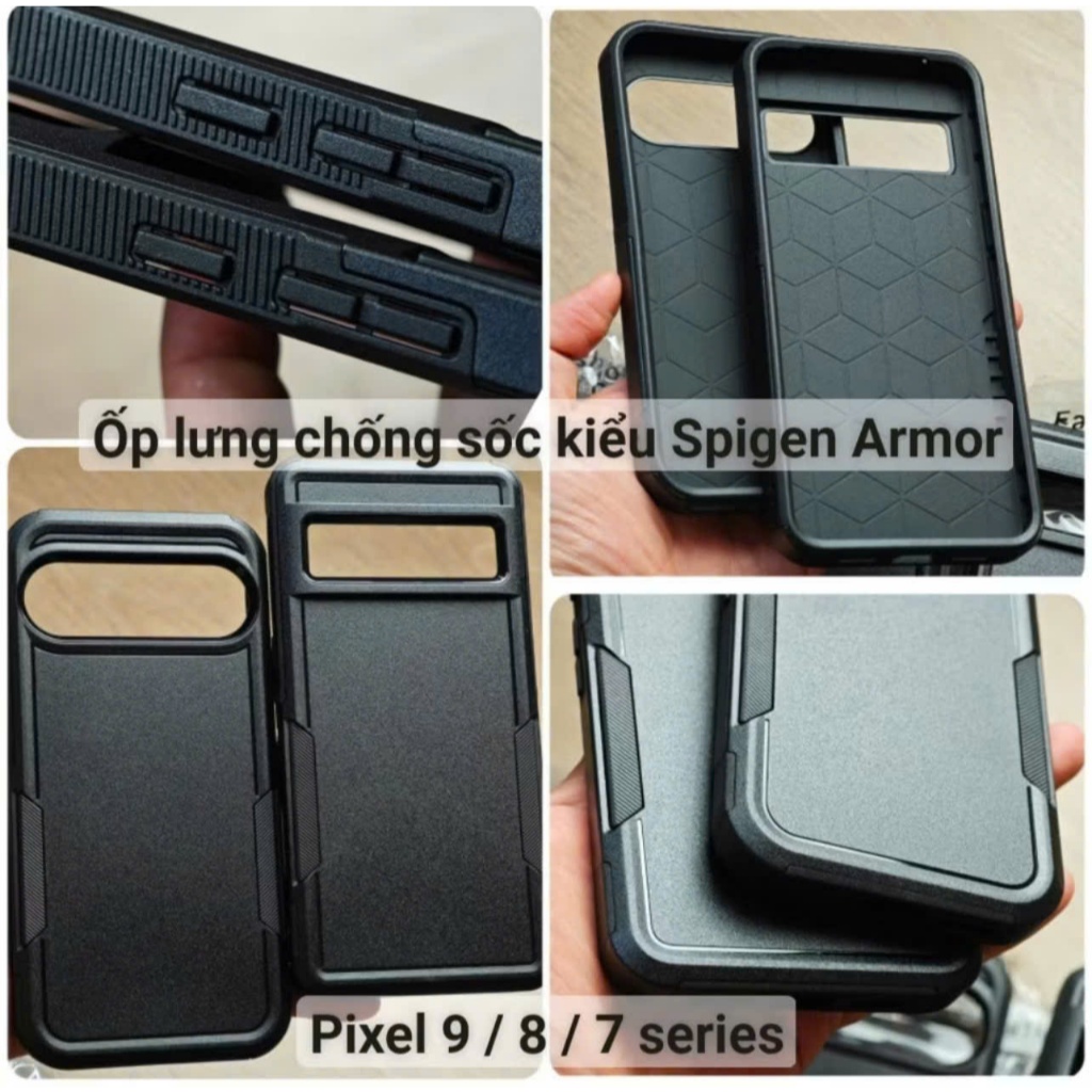 Ốp lưng chống sốc kiểu Armor case Google Pixel 9 Pro XL / 9 Pro / 9 / 7a / 7